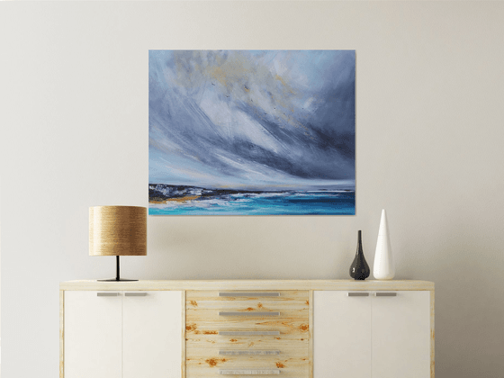 One Blustery Day - Large Seascape