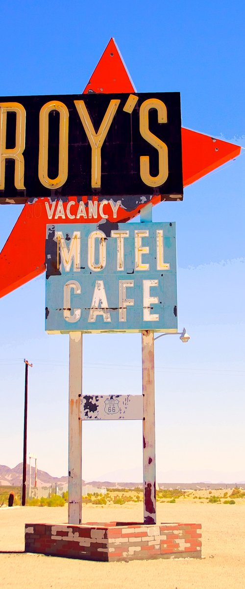 COLOR OF VACANCY Route 66 Amboy CA by William Dey