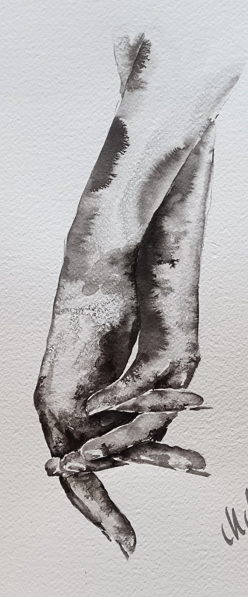 Lovers hands III by Mateja Marinko