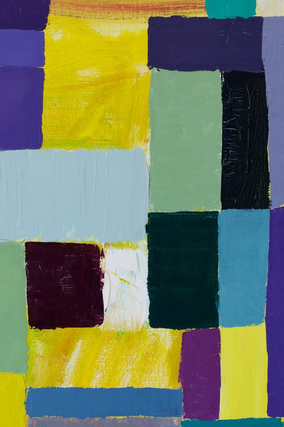 Squares / Yellow Purple