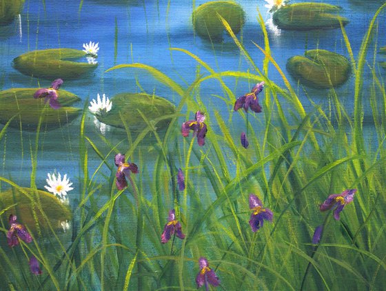 Set of 2 lily pond