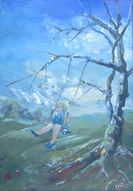 Girl On A Swing Future By Gerry Miller Artfinder