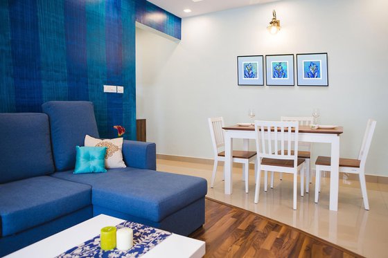 Blue Garden, set of 3