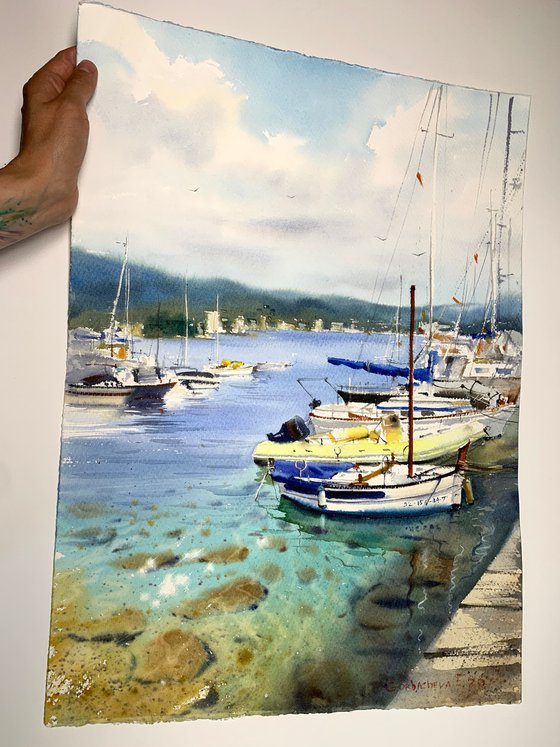 Boats at the pier (Spain)