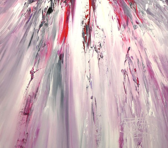 Anthracite And Pink Abstraction L 1