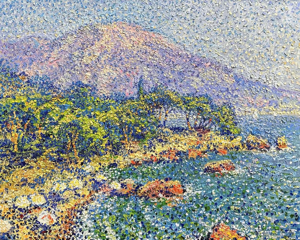 Impressionistic Landscape Oil Painting By Andrii Chebotaru, 30 X 24, Dreams Come True, Original Artwork