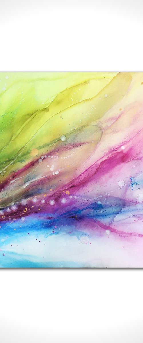 Aurora Abstract by Carol Wood
