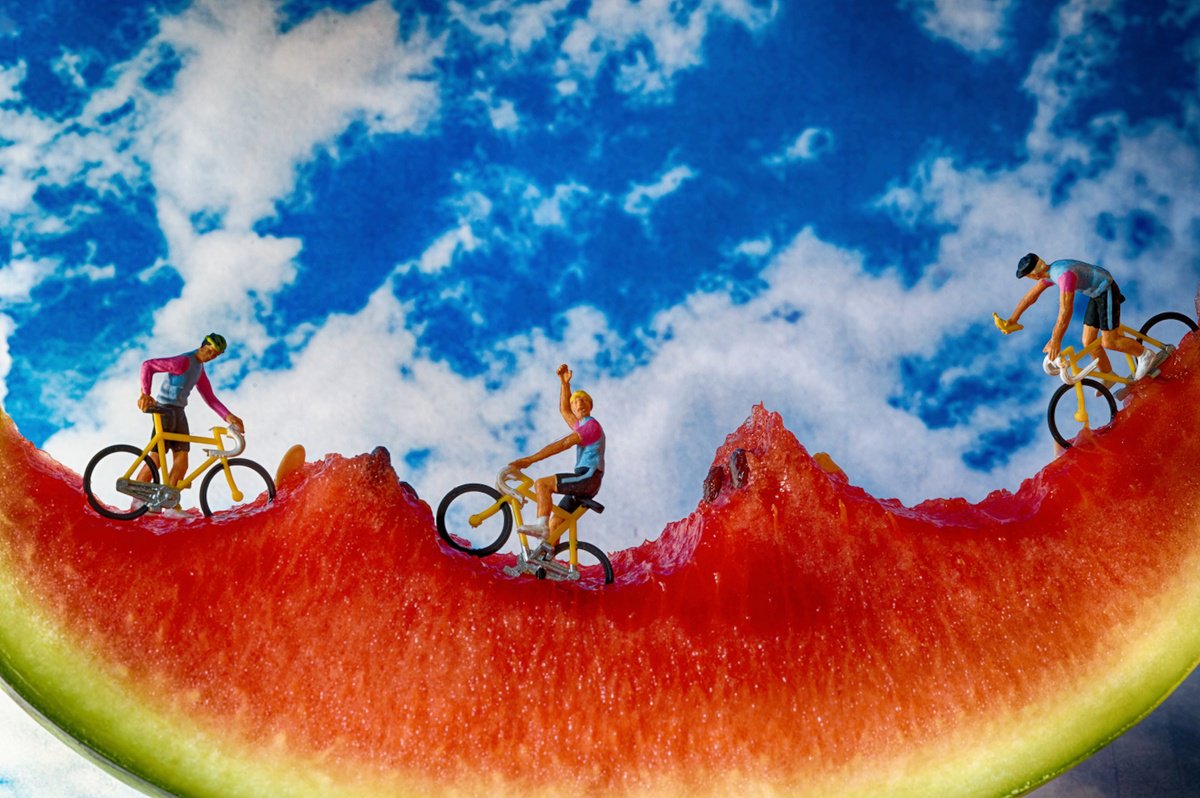 Organic Abstract Photograph By Marc Ehrenbold, 40 X 30", Watermelon Cycle Peak, Original Artwork