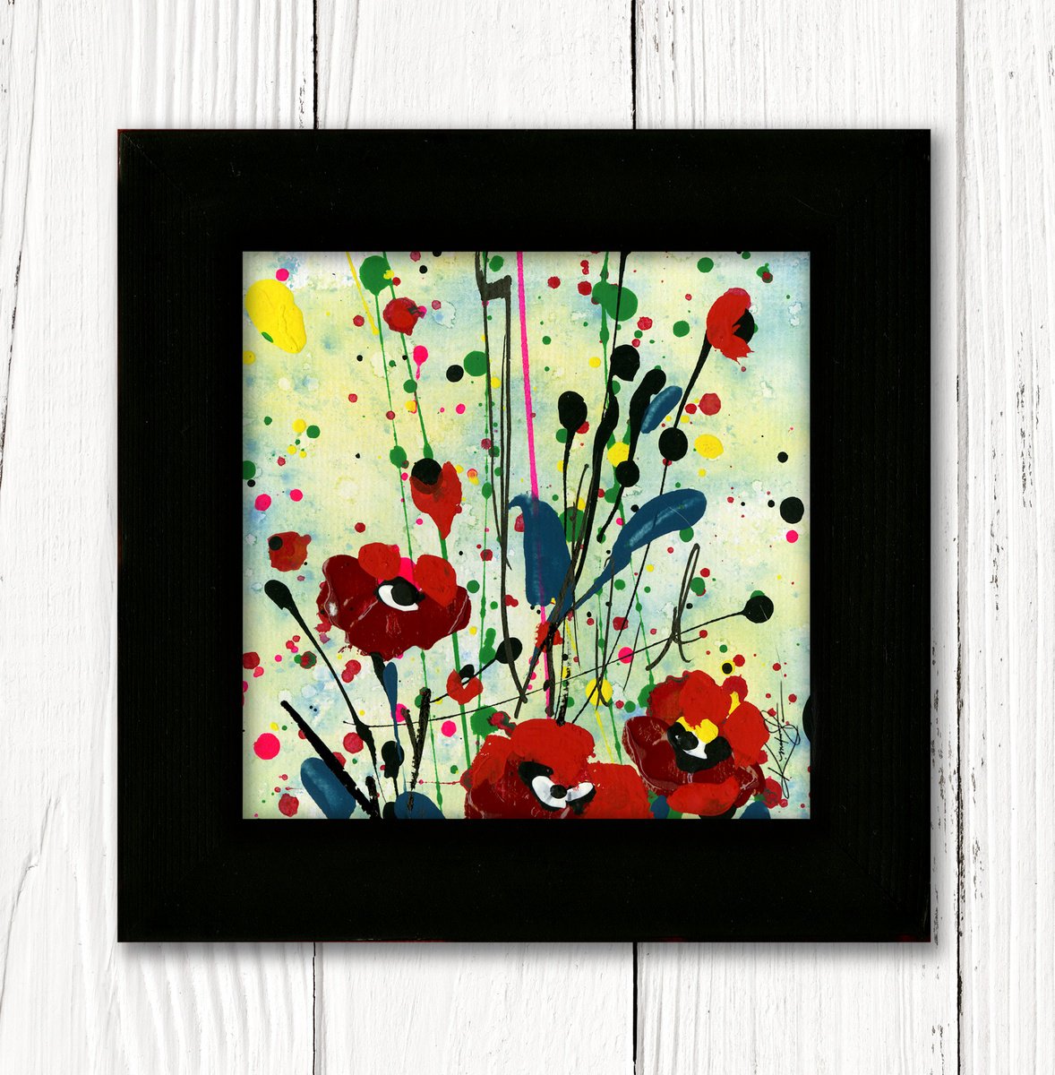 Poppy Dreams 13 - Framed Floral art by Kathy Morton Stanion by Kathy Morton Stanion