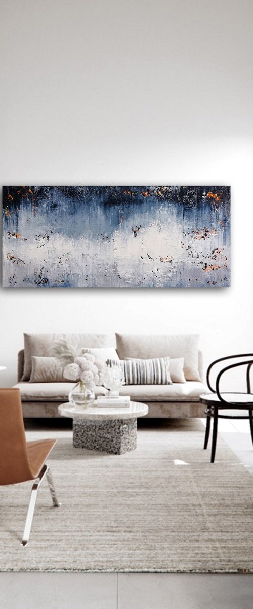 180x80cm. / abstract painting / Abstract 2112 by Alex Senchenko