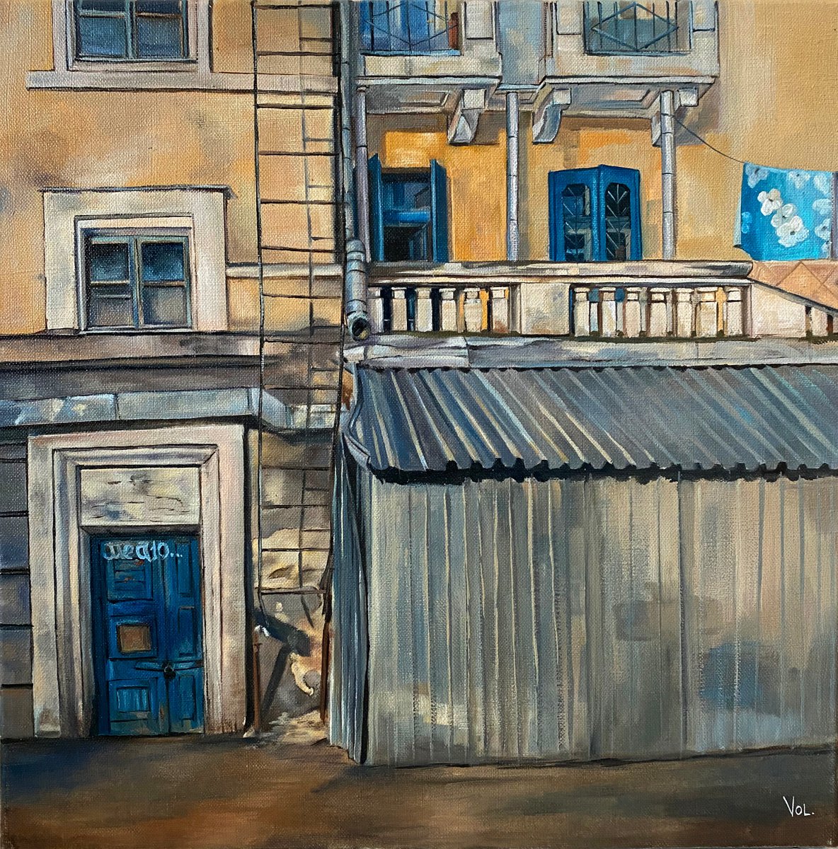 Painting In the city of N by Alexandra Volodina