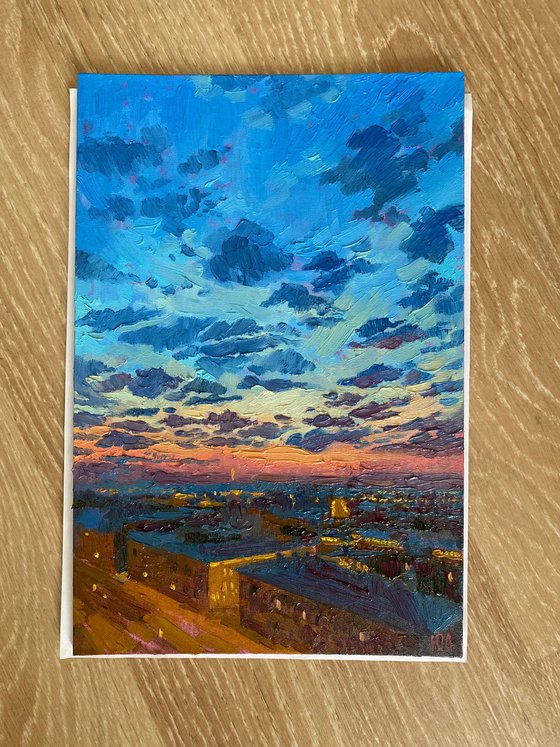 White nights sky city