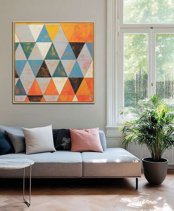 Triangle Traffic in Yellow