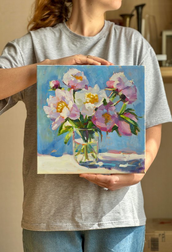 Peonies in Morning Light