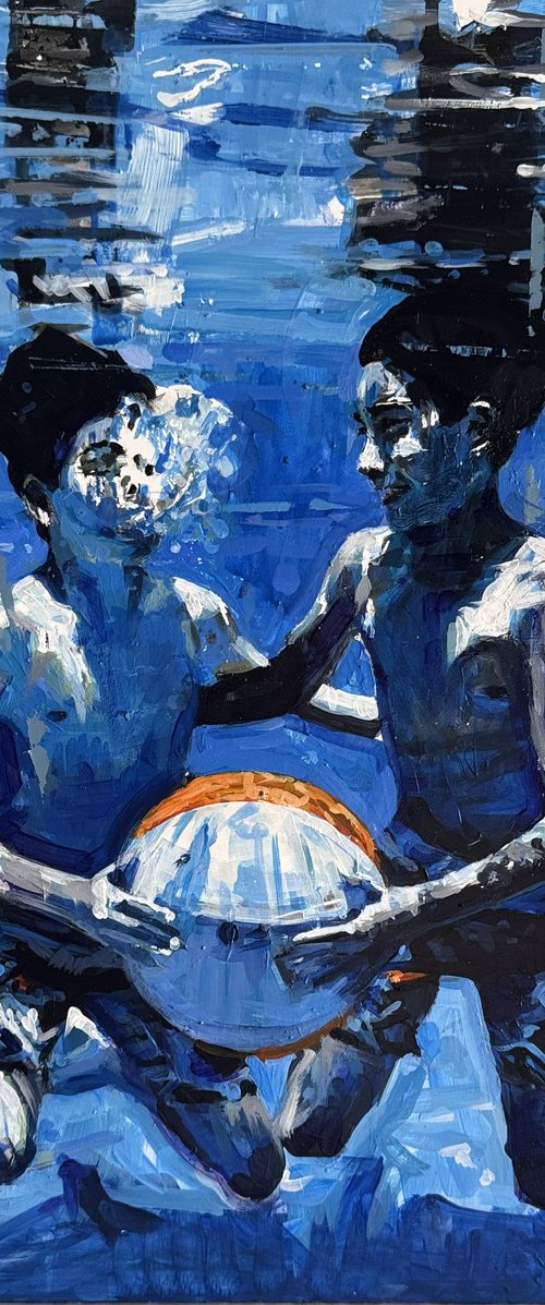 Childhood in blue by Marco Ortolan