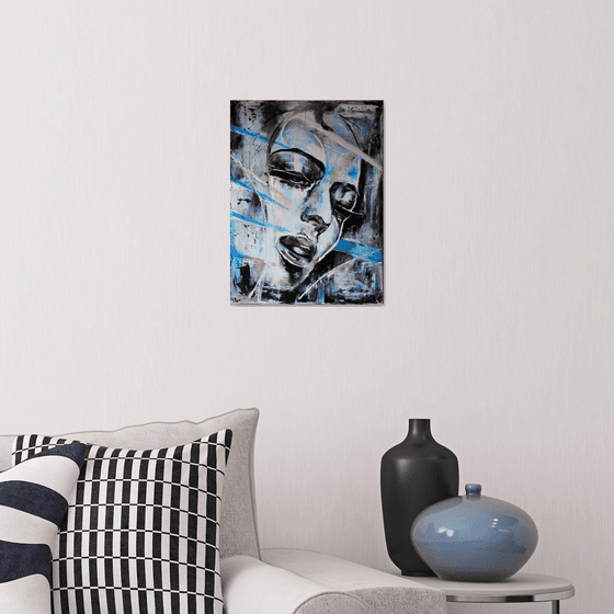 Metropolis - Modern abstract Portrait Gift idea