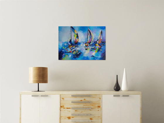 SAILING RACES(framed)