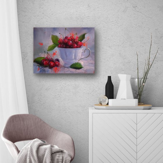 "Still life with cherries"