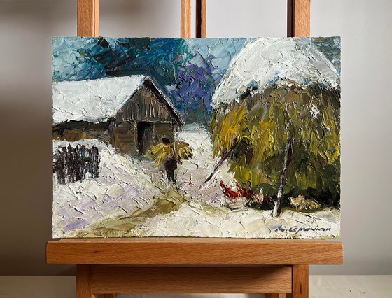 Winter Bustle in the Yard