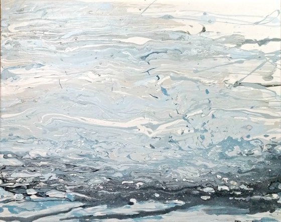Serenity // Fluid Abstract // 20x16" Canvas