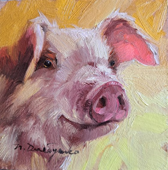 Pig painting