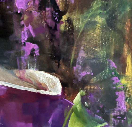 PURPLE-GIRL IN KIMONO