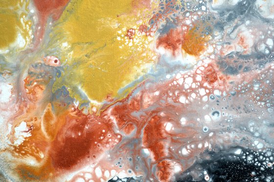 Neutral VI 140X70cm Gold and Silver Effect