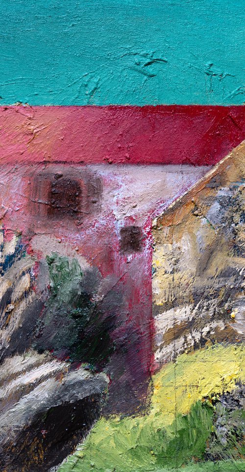 House with Rocks by Elizabeth Anne Fox