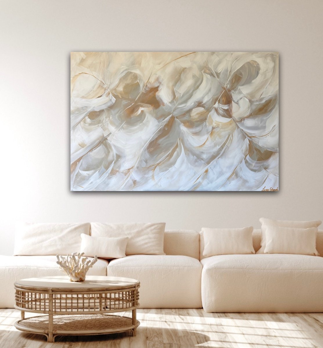 Abstract Botanical Acrylic Painting By Ivana Gigovic, 59 X 39, Feels Like Spring No 109, Original Artwork