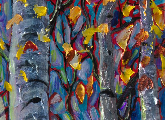 Aspen and Maple Trees