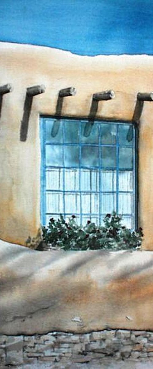 Garden Window - Original Watercolor Painting by CHARLES ASH