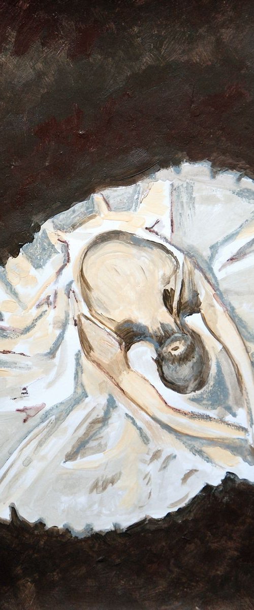 Ballerina #9 / 42 x 29.7 cm by Alexandra Djokic