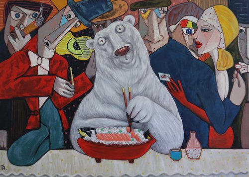 Conspirators and Sushi Bear by Ta Byrne