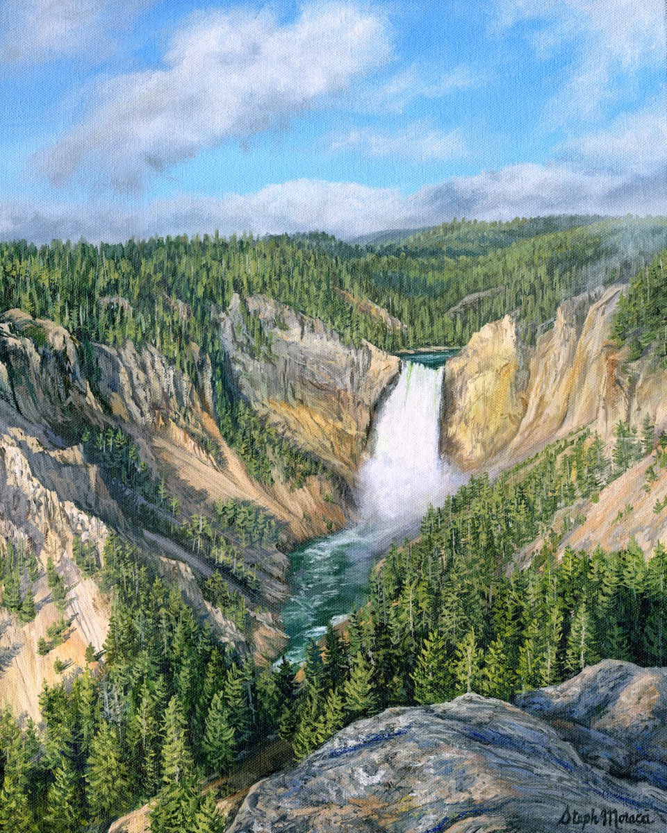 Lower Yellowstone Falls by Steph Moraca