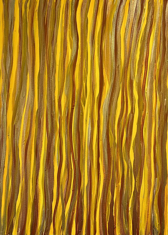 Hand-painted Yellow Gold