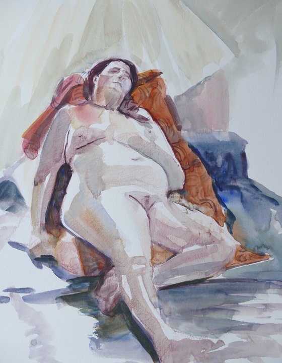 Reclining female nude