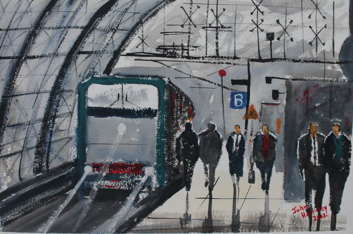 Railway Station Berlin by John Halliday