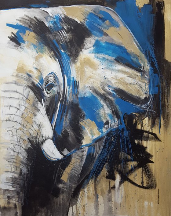 Elephant #6 - Work Series 'One of the big five'