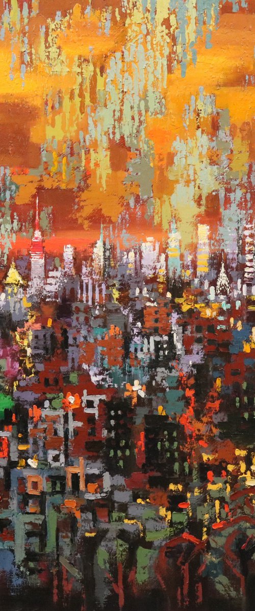 New York SUNDOWN by Chin H Shin
