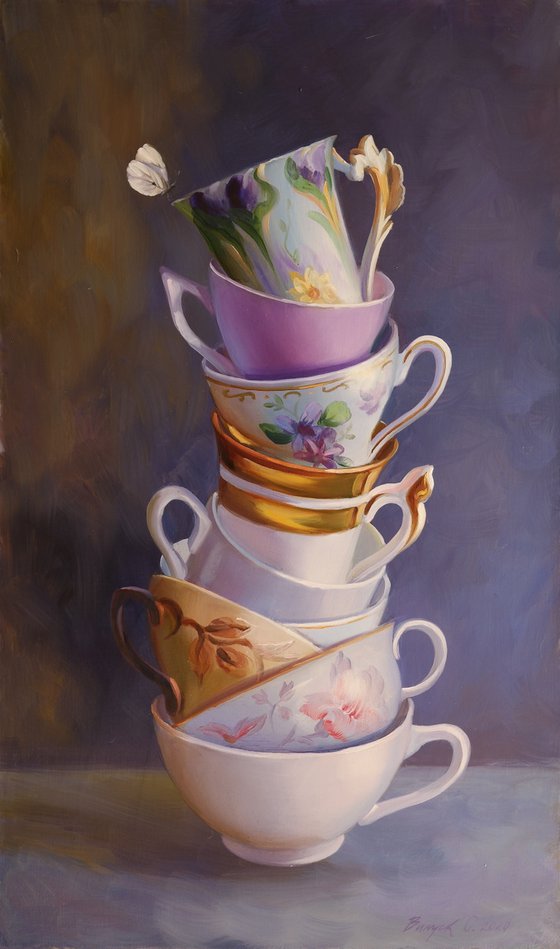 "Cups and Butterfly"