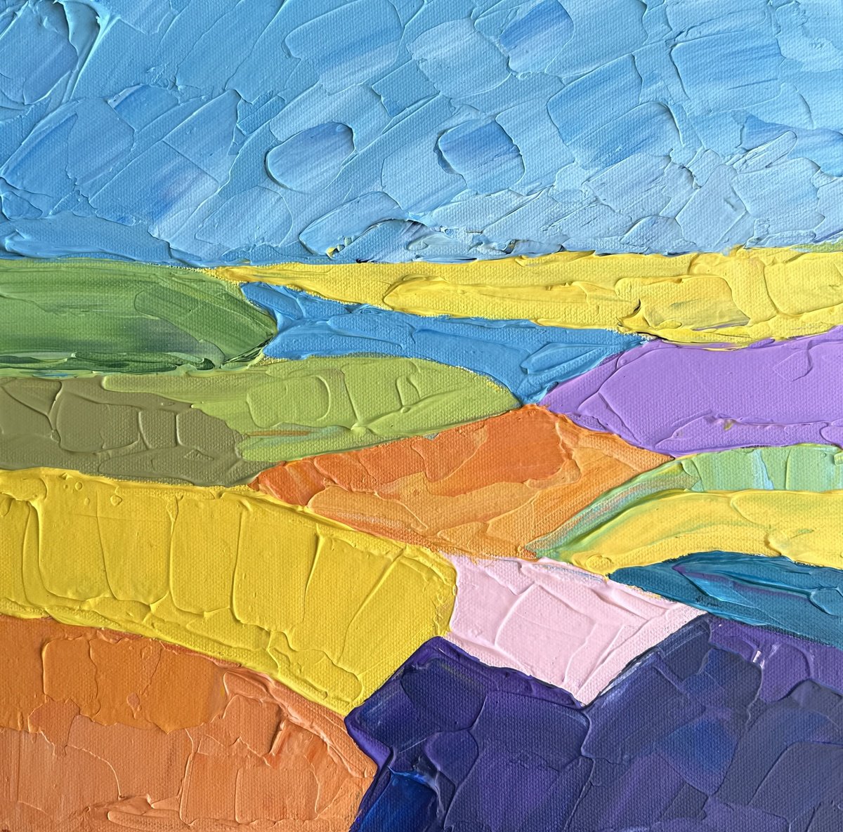  Countryside 29 By Guzaliya Xavier, 12 X 12, Artwork For Sale On Artfinder