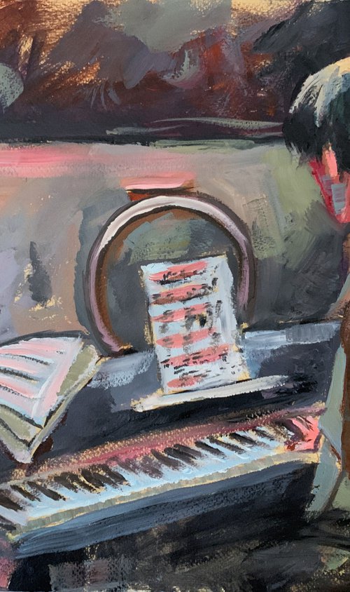 Pianist.  musician, piano. by Vita Schagen