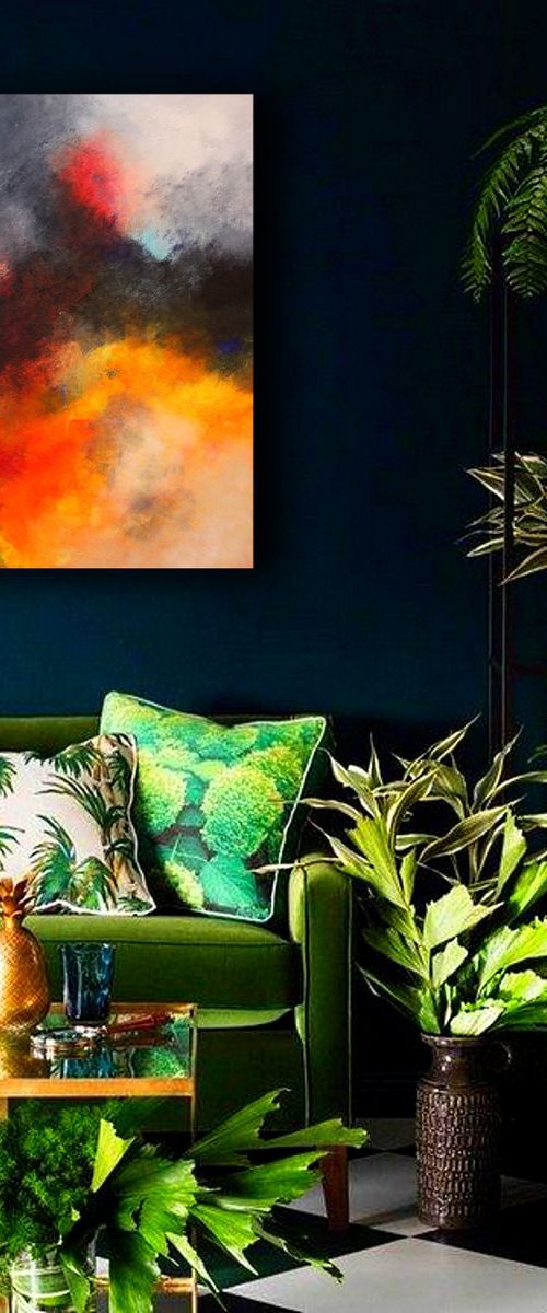 Contemporary art, original acrylic abstract painting / Unique painting by Alex Senchenko /Ready to hang /  Episode 57 by Alex Senchenko