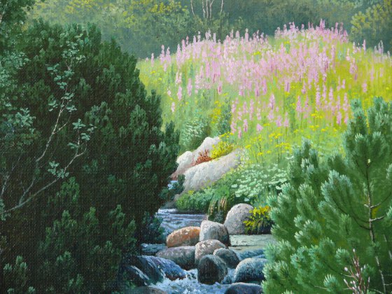 Spring mountain landscape