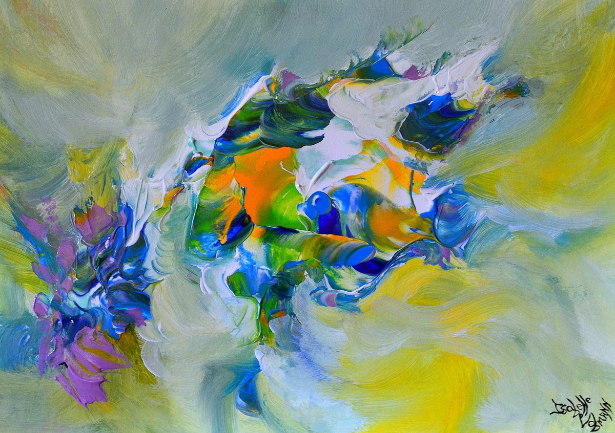  Cosmic Fish By Isabelle Vobmann, 17 X 12, Artwork For Sale On Artfinder