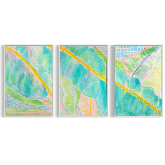 'Banana Leaves Triptych'