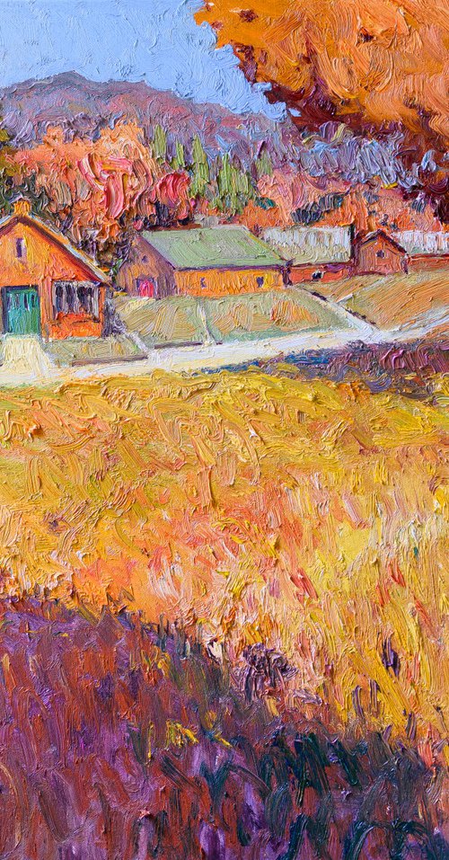 American Suburbs, Autumn Landscape by Suren Nersisyan