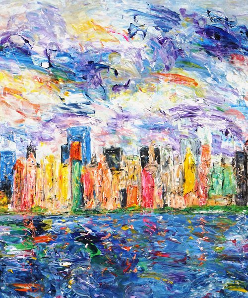 New York Skyline XXL 1 by Peter Nottrott