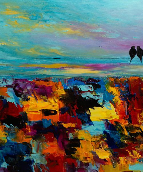Birds On A Wire #9 by Art By Catalin