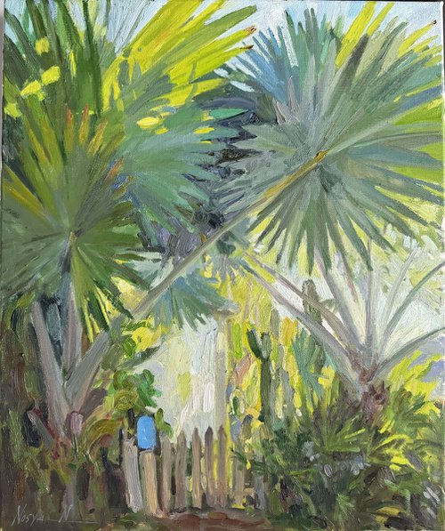 The Windsor Palm on Catholic Lane, Key West, Florida by Nataliia Nosyk